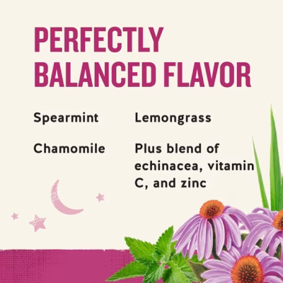 Celestial Seasonings Sleepytime Wellness Echinacea Immune Support Herbal Tea Bags 20 Count