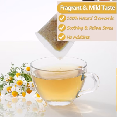 Chamomile Tea 100 Teabags Pure & Natural Chamomile Flower Herbal Tea for Relaxation