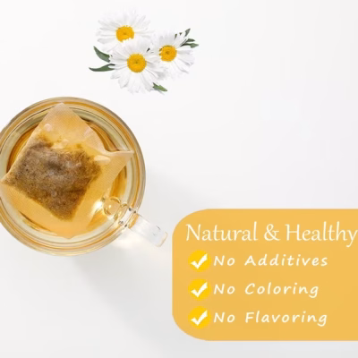Chamomile Tea 100 Teabags Pure & Natural Chamomile Flower Herbal Tea for Relaxation