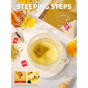 Chamomile Tea Natural Chamomile Flowers Herbal Tea 100 Tea Bags