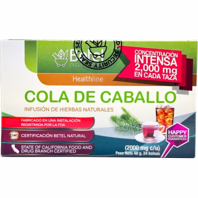 Cola de Caballo Horsetail Tea Healthy Nails Hair Skin 24 Tea Bags