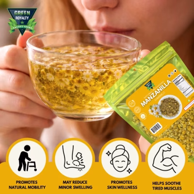 Green Royalty Chamomile Tea 4 oz Whole Flower Loose