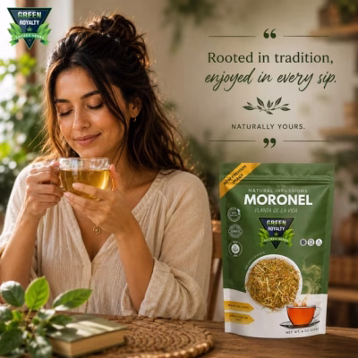 Green Royalty Moronel Herbal Tea Loose Leaf Infusion 5oz