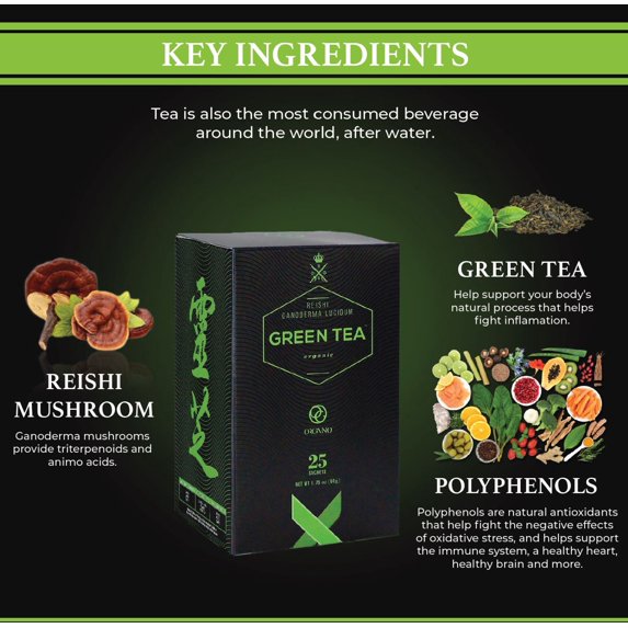 Green Tea 25 Sachets Halal & Kosher Certified