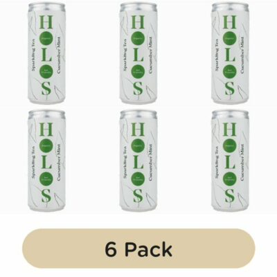HOLOS Organic Sparkling Tea Cucumber Mint 250ml Pack of 6