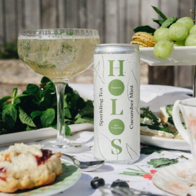 HOLOS Organic Sparkling Tea Cucumber Mint 250ml Pack of 6