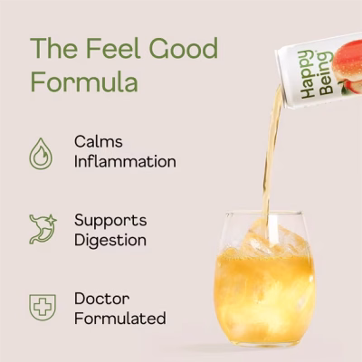 Happy Being Peach White Tea 12oz 4 Pack