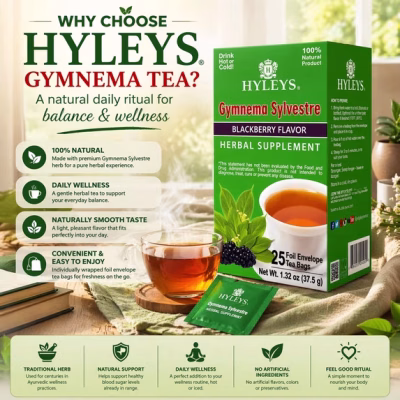 Hyleys Gymnema Sylvestre Tea Blood Sugar Support 25 Teabags