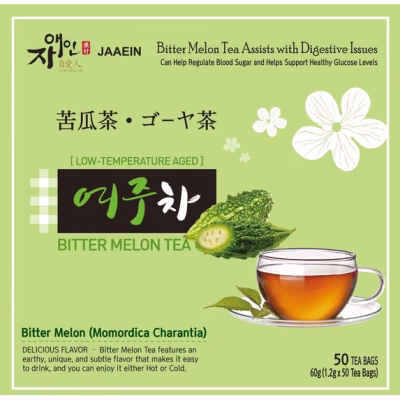 Jaaein Bitter Melon Tea Bags Herbal Tea 50 Count