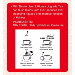 Milk Thistle Liver & Kidney Upgrade Tea 16 Tea Bags
