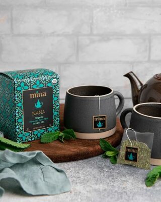 Mina Nana Organic Moroccan Mint Herbal Tea 15 Biodegradable Sachets