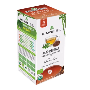 Miracle Tree Organic Moringa Herbal Tea Bags Caffeine Free 25 Count