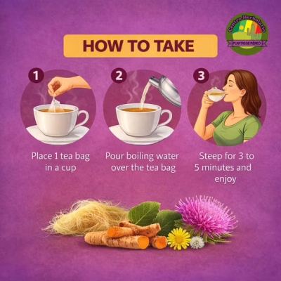 Natural Liver Support Tea Blend with Milk Thistle 20 Tea Bags