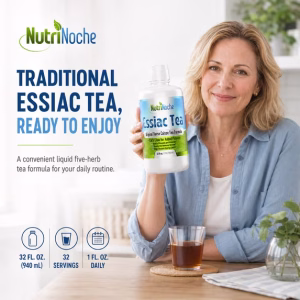 NutriNoche 5 Herb Essiac Tea Ready to Drink Liquid Herbal Blend 32 fl oz