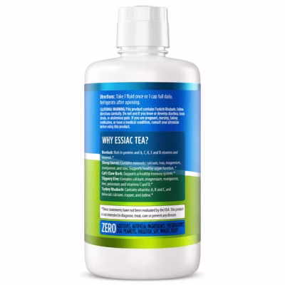 NutriNoche 5 Herb Essiac Tea Ready to Drink Liquid Herbal Blend 32 fl oz