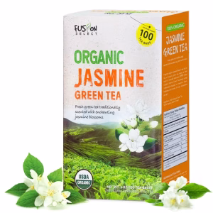Organic Jasmine Green Tea 100 Individually Wrapped Tea Bags