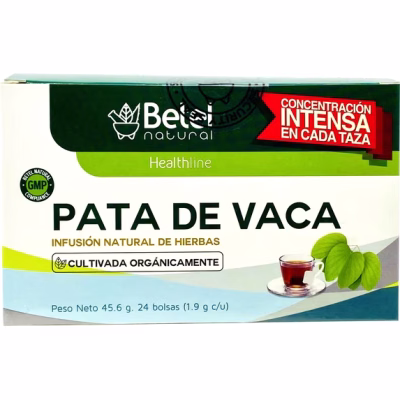 Organic Pata de Vaca Cows Foot Herb Tea Glucose Support 24 Tea Bags