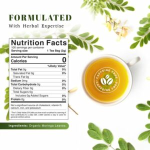Oxify Organic Moringa Leaves Herbal Tea 100 Eco Friendly Tea Bags