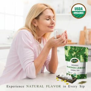 Oxify Organic Moringa Leaves Herbal Tea 100 Eco Friendly Tea Bags