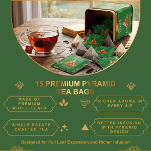 Pride Of India Holy Basil Herbal Tea 15 Pyramid Tea Bags