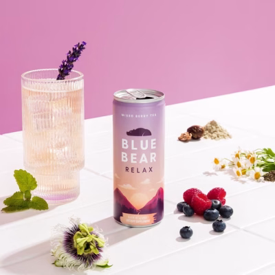 Relax Mixed Berry Caffeine-Free Bottled Tea 4 Pack
