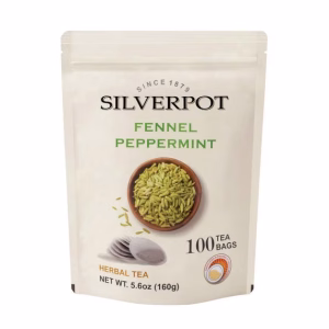 Silverpot Fennel and Peppermint 100 Round Tea Bags Fennel Seeds