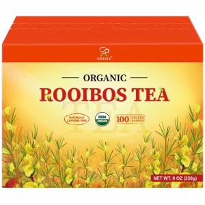 Soeos Organic Rooibos Tea 9oz USDA Organic 100 Rooibos Tea Bags