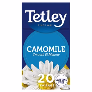 Tetley Herbal Pure Camomile Tea Bags 20 Teabags British Impor