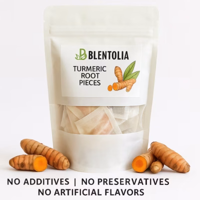 Turmeric Root Pieces Tea 100% Natural Herbal Infusion Anti-Inflammatory 30 Teabags