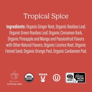 Yogi Tea Tropical Spice Organic Herbal 16 Tea Bags