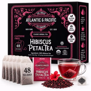 A&P Hibiscus Tea Bags 48 Count Hibiscus Petal Herbal Tea