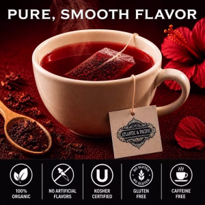 A&P Hibiscus Tea Bags 48 Count Hibiscus Petal Herbal Tea