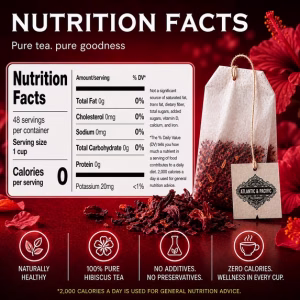 A&P Hibiscus Tea Bags 48 Count Hibiscus Petal Herbal Tea