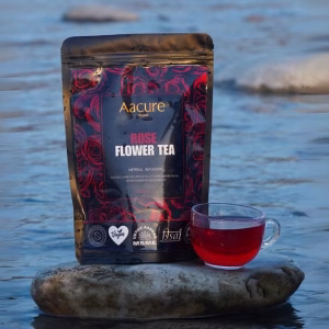 Aacure Rose Flower Tea 120+Cups 3oz Natural Whole Dried Rose Petals from Himalayas