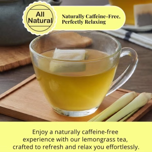 Akshit 50 Lemongrass Tea Bags 100% Natural Lemongrass Leaves Herbal Tea