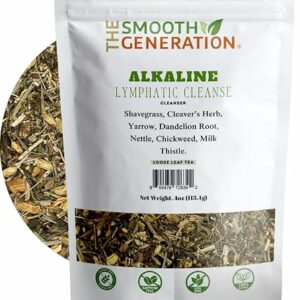 Alkaline Lymphatic Cleanse Tea Herbal Blend for Detox and Drainage 4 oz