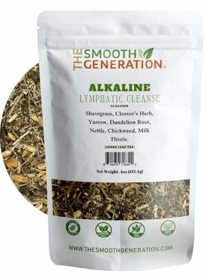 Alkaline Lymphatic Cleanse Tea Herbal Blend for Detox and Drainage 4 oz