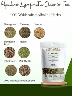 Alkaline Lymphatic Cleanse Tea Herbal Blend for Detox and Drainage 4 oz