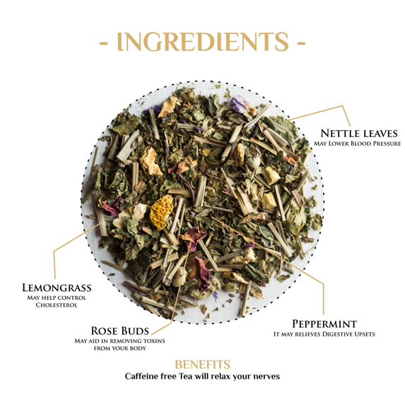 Amusing Peppermint Tea with Lemongrass Rose