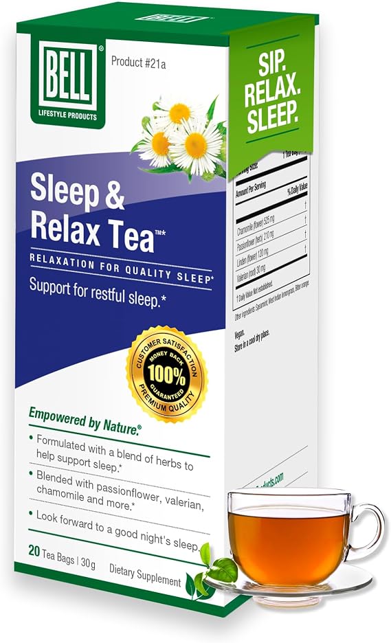 Bell Sleep & Relax Herbal Tea Valerian & Chamomile 20 Bags