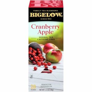 Bigelow Cranberry Apple Herbal Tea Bags 28 Count