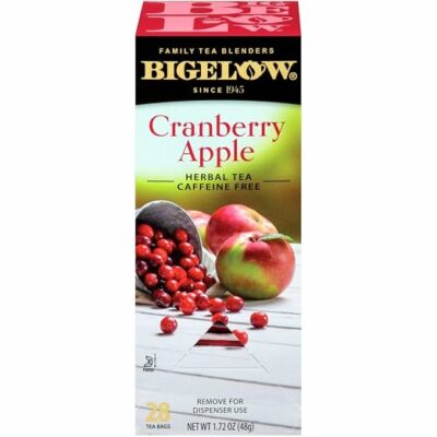 Bigelow Cranberry Apple Herbal Tea Bags 28 Count