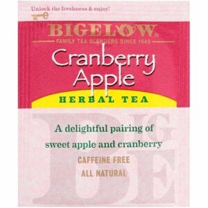 Bigelow Cranberry Apple Herbal Tea Bags 28 Count