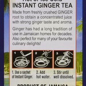 Caribbean Dreams Instant Ginger Tea Un-Sweetened 14 Sachets