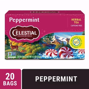 Celestial Seasonings Caffeine Free Peppermint Natural Herbal Tea 20 Tea Bags