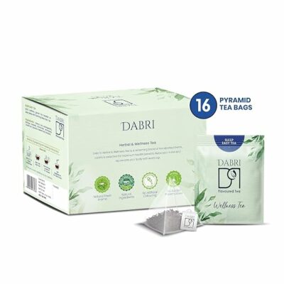 Dabri Sleep Easy Wellness Tea Bedtime Herbal Green Tea Stress Relief & Restful Sleep Support 16 Teabags