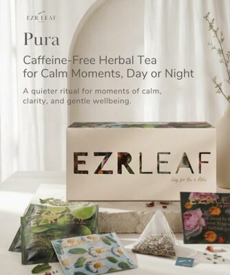 EZR LEAF Pura Herbal Tea Sampler 22 Teabags Tea Variety Gift Set
