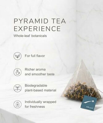 EZR LEAF Pura Herbal Tea Sampler 22 Teabags Tea Variety Gift Set