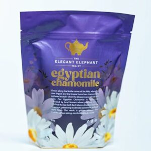 Egyptian Chamomile Tea Organic Loose Leaf Herbal Tea Cozy Calming Supports Stress Relief