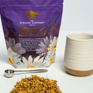 Egyptian Chamomile Tea Organic Loose Leaf Herbal Tea Cozy Calming Supports Stress Relief